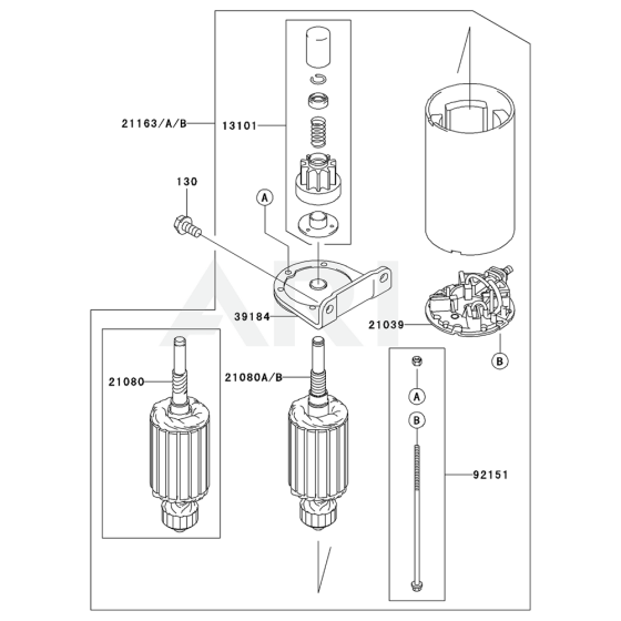 Starter for Kawasaki FH661V Engine