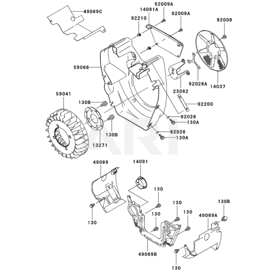 Cooling Equipment for Kawasaki FH721D Engine