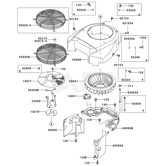 Cooling Equipment for Kawasaki FH721V Engine