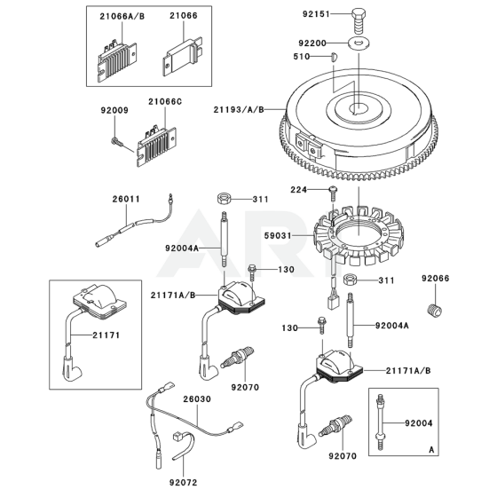 Electric Equipment for Kawasaki FH721V Engine