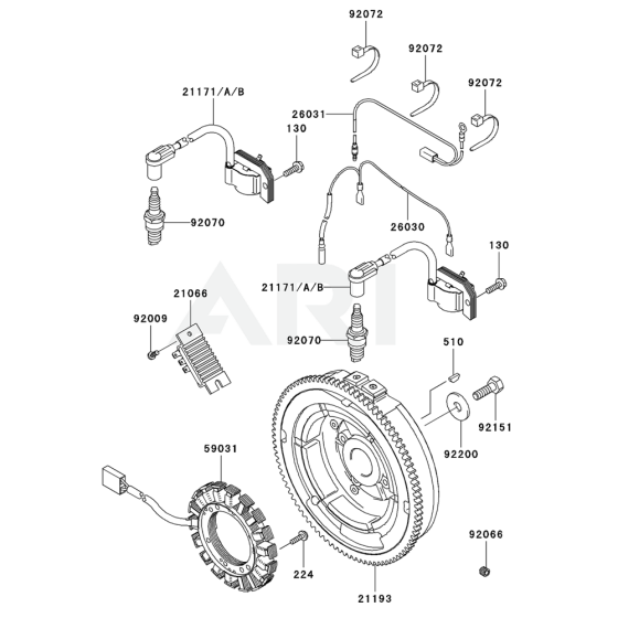 Electric Equipment for Kawasaki FH770D Engine