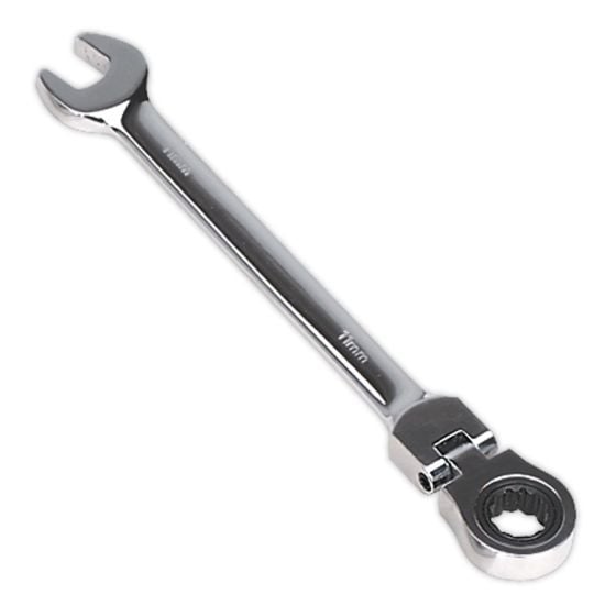 Flexi-Head Ratchet Combination Spanner 11mm Sealey Part No. FHRCW11