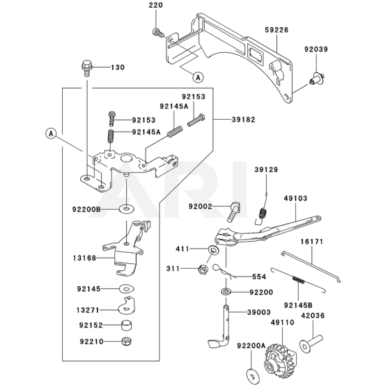 Control Equipment for Kawasaki FJ100D Engine