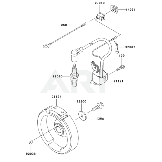 Electric Equipment for Kawasaki FJ100D Engine