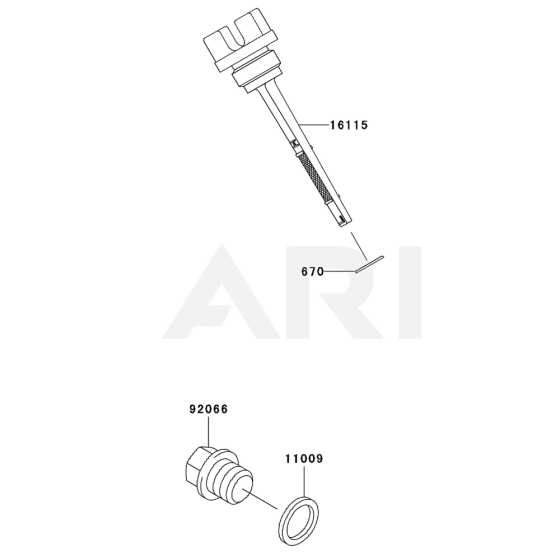 Lubrication Equipment for Kawasaki FJ100D Engine