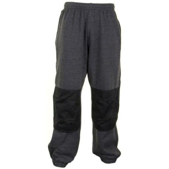 Jogging Bottom Fleece Lined Poly/Cotton Elasticated Waist & Ankle Grey XL