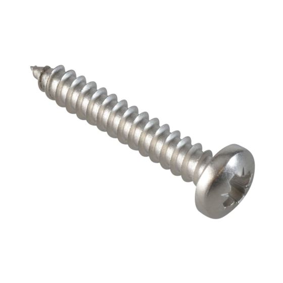 Self-Tapping Screw Pozi Pan A2 SS 1in x 8 ForgePack 25