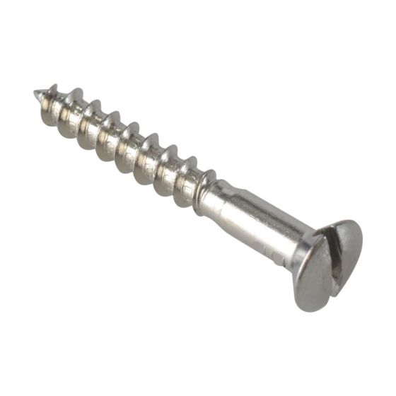 Multi-Purpose Screw SL Raised Head Chrome Plated 3.5 x 25mm ForgePack 40