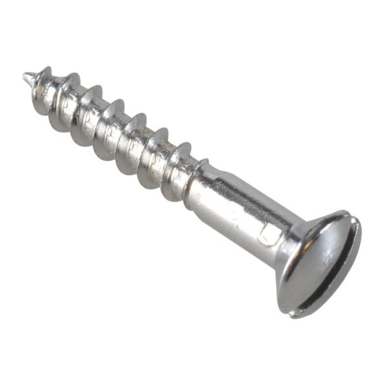 Multi-Purpose Screw SL Raised Head Chrome Plated 4.0 x 25mm ForgePack 35