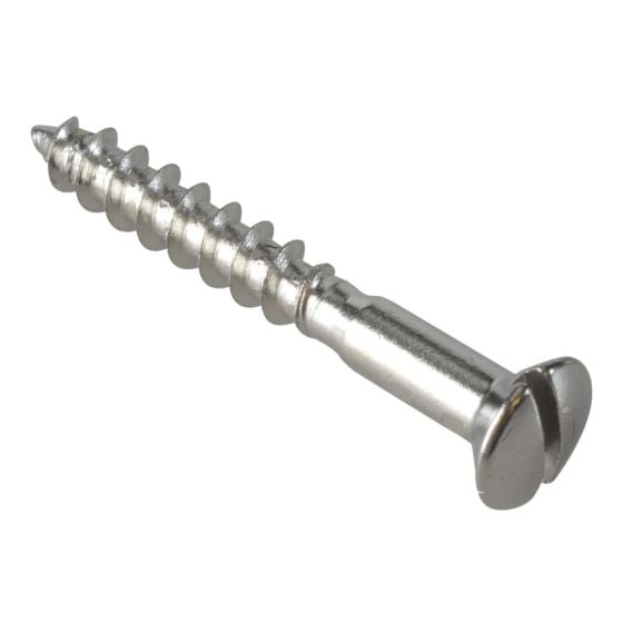 Multi-Purpose Screw SL Raised Head Chrome Plated 4.0 x 30mm ForgePack 30