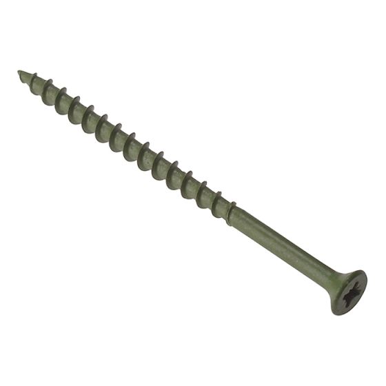 Decking Screw, Green Coated Finish Tub