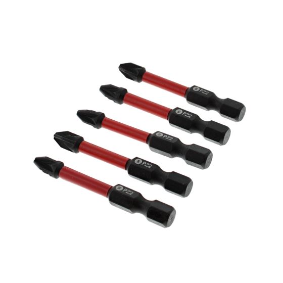 ForgeFast Pozidriv Compatible Impact Bit PZ2 x 50mm (Pack of 5)