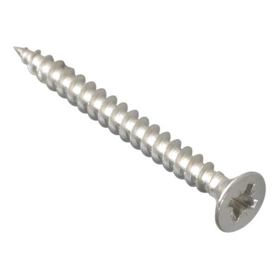 Multi Purpose Screw, Pozi, Countersunk, Stainless Steel, Forge Pack