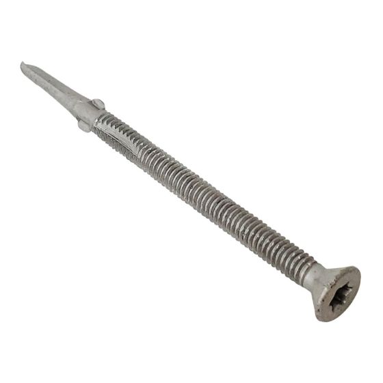 TechFast Timber to Steel CSK/Wing Screw No.3 Tip 5.5 x 80mm Box 100