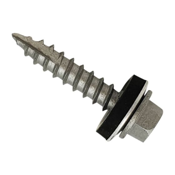 TechFast Metal Roofing to Timber Hex Screw T17 Gash Point, Various Sizes Available