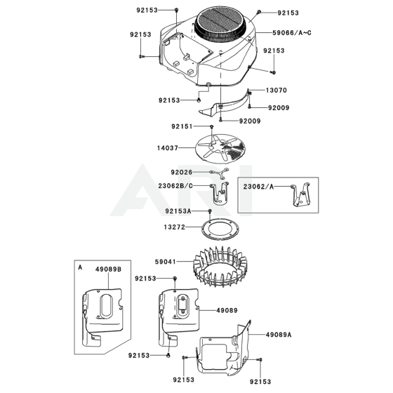 Cooling Equipment for Kawasaki FR651V Engine