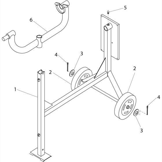 Frame Assembly for Altrad Belle BWE80 BWE110 BWE130 Upright Mixers