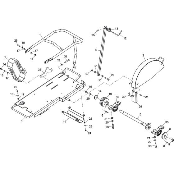 Frame Assembly for Altrad Belle Ranger 450 Floor Saw