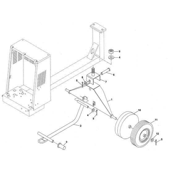 Front Axle Assembly for Altrad Belle Premier T Site Mixer