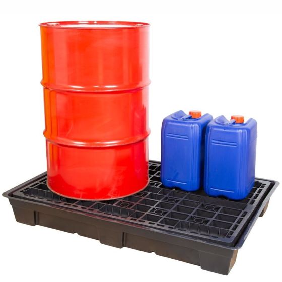 EVO-SP2 Spill Pallet Suitable for 2 x 205 Litre drums 135ltr sump capacity