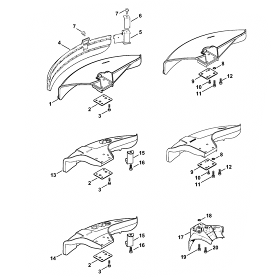 Stihl FS108 Deflector Assembly