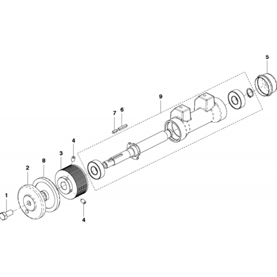 Blade Arm Assembly for Husqvarna FS309 Floor Saw