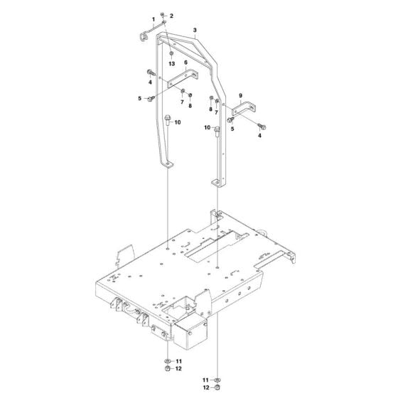 Lift Bail Assembly for Husqvarna FS3500 G II Floor Saw