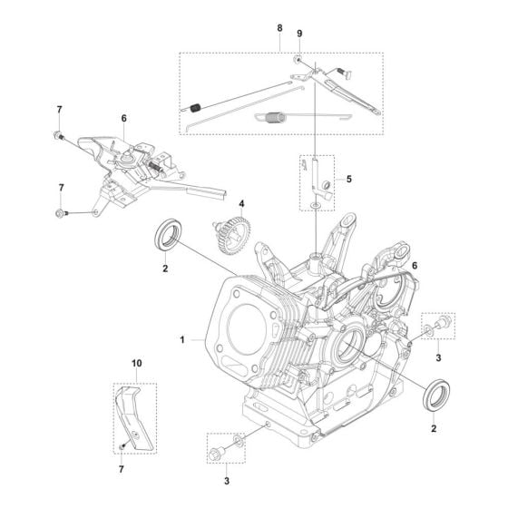 Govenor Assembly for Husqvarna FS400 LVS Floor Saw