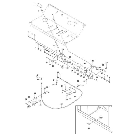 Control Components for Husqvarna FS4600 G II Floor Saw