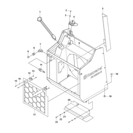 Cowl Assembly for Husqvarna FS4600 G II Floor Saw