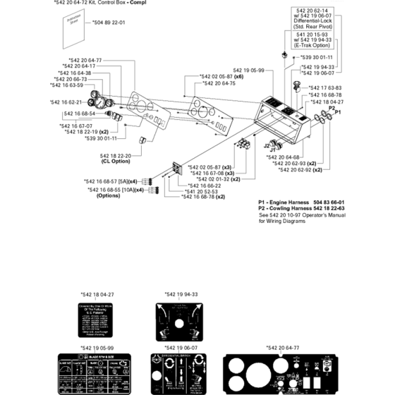 Instrument Panel, 1-Speed Assembly for Husqvarna FS4800 Floor Saw