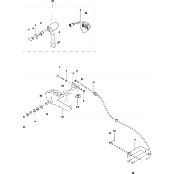 Speed Control Assembly for Husqvarna FS5000 Floor Saw