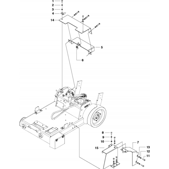 Cover Assembly for Husqvarna FS513/FS520/FS524 Floor Saw