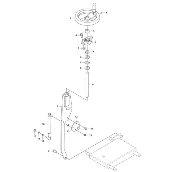 Control Assembly for Husqvarna FS600 E Floor Saw