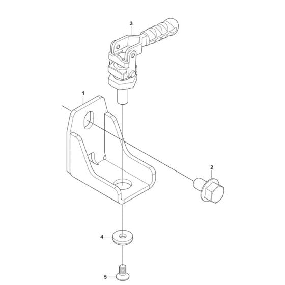 Parking Brake Assembly for Husqvarna FS600 E Floor Saw