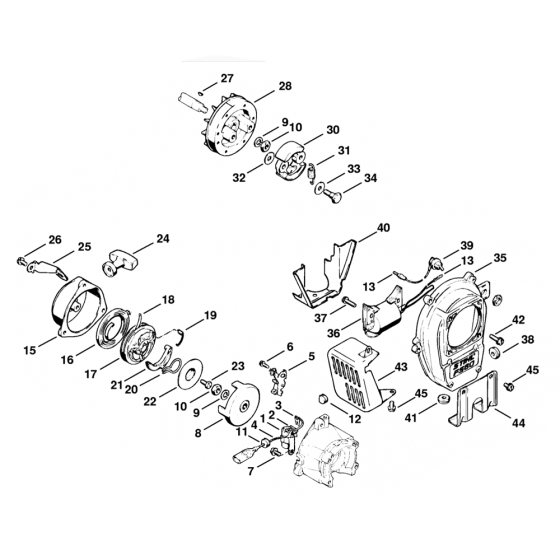 Stihl FS60 Rewind Starter Assembly