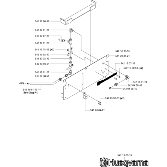 Rear Cowling Assembly for Husqvarna FS6600 Floor Saw