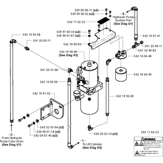 Lift Pump & Filter Assembly for Husqvarna FS6600 Floor Saw