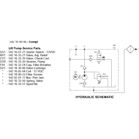 Lift pump Assembly for Husqvarna FS6600 Floor Saw