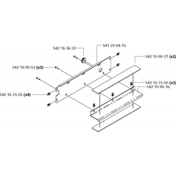 Cowling - Front Assembly for Husqvarna FS6600 D Floor Saw