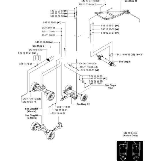 Lower Frame with Pointers Assembly for Husqvarna FS6600 D Floor Saw