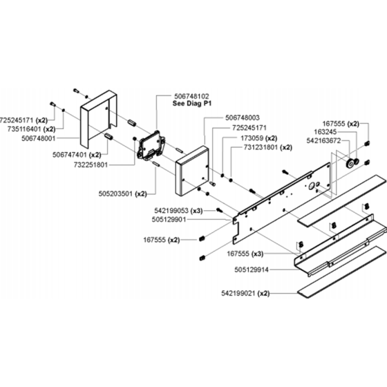 Cowling - Front Assembly for Husqvarna FS6800 YAN T3 Floor Saw