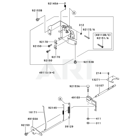 Control Equipment for Kawasaki FS691V Engine