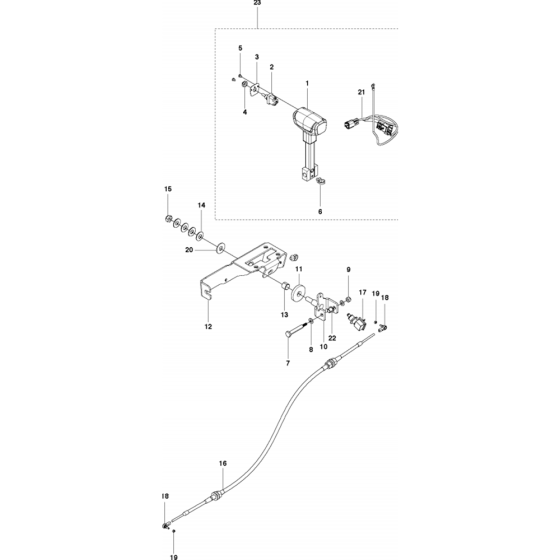 Speed Control Assembly for Husqvarna FS7000 Floor Saw