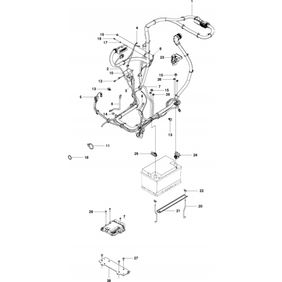 Electrical Assembly for Husqvarna FS7000 Floor Saw