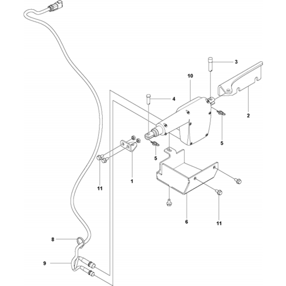 E-Track System Assembly for Husqvarna FS7000 DL Floor Saw