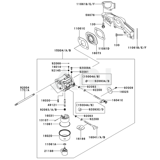 Carburettor for Kawasaki FS730V Engine