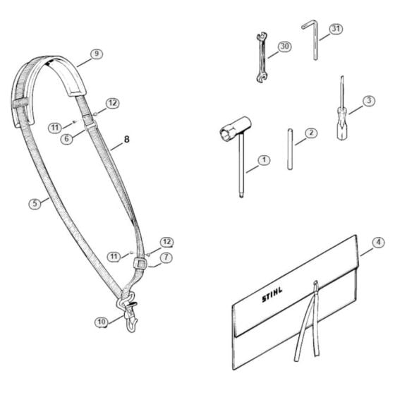 Tools & Extras for Stihl FS81 Brushcutter