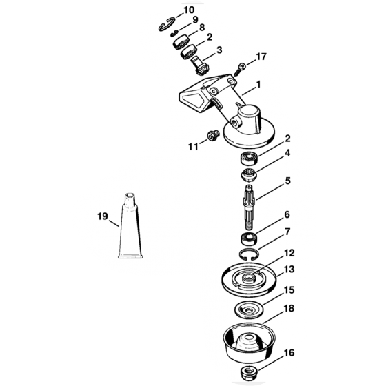 Stihl FS83 Gear Head Assembly