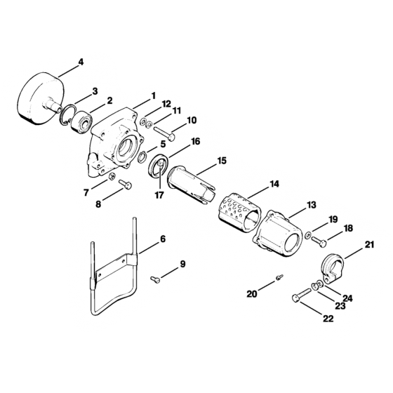 Stihl FS90 Clutch Housing Assembly